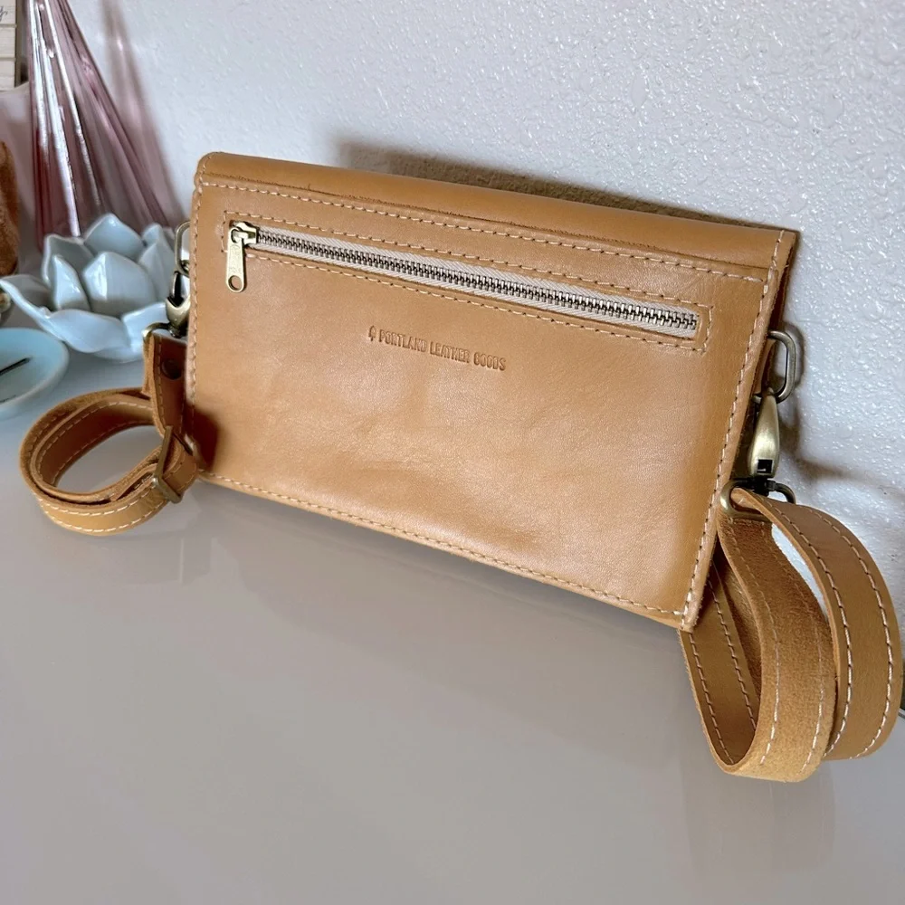NWOT π» Portland Leather Envelope Crossbody Bag in Gorgeous Sunflower Color. - Picture 2 of 3
